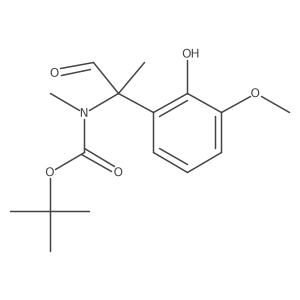 tert-butyl N-[2-(2-hydroxy-3-methoxyphenyl)-1-oxopropan-2-yl]-N-methylcarbamate结构式