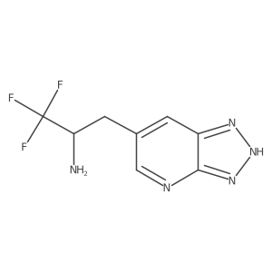 1,1,1-trifluoro-3-{3H-[1,2,3]triazolo[4,5-b]pyridin-6-yl}propan-2-amine结构式