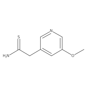 2-(5-Methoxypyridin-3-yl)ethanethioamide结构式