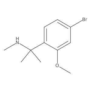 [2-(4-Bromo-2-methoxyphenyl)propan-2-yl](methyl)amine结构式