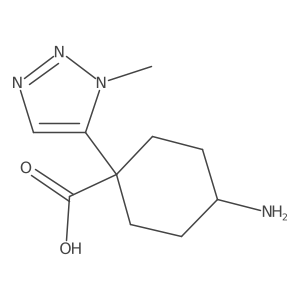 4-amino-1-(1-methyl-1H-1,2,3-triazol-5-yl)cyclohexane-1-carboxylic acid Structure