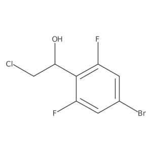 1-(4-Bromo-2,6-difluorophenyl)-2-chloroethan-1-ol结构式