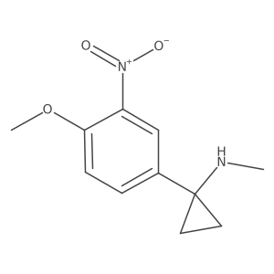 1-(4-methoxy-3-nitrophenyl)-N-methylcyclopropan-1-amine Structure