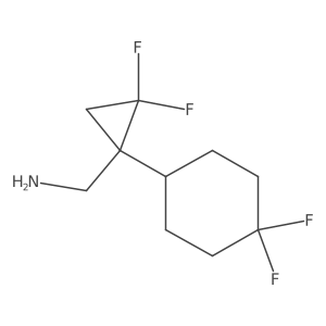[1-(4,4-Difluorocyclohexyl)-2,2-difluorocyclopropyl]methanamine Structure