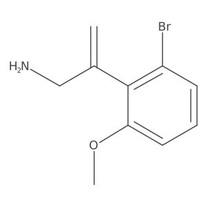 2-(2-Bromo-6-methoxyphenyl)prop-2-en-1-amine结构式