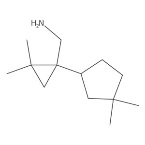 [1-(3,3-Dimethylcyclopentyl)-2,2-dimethylcyclopropyl]methanamine结构式