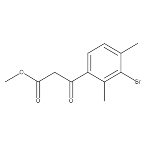 Methyl 3-(3-bromo-2,4-dimethylphenyl)-3-oxopropanoate结构式