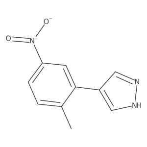 4-(2-methyl-5-nitrophenyl)-1H-pyrazole Structure