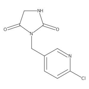 3-((6-Chloropyridin-3-yl)methyl)imidazolidine-2,4-dione Structure