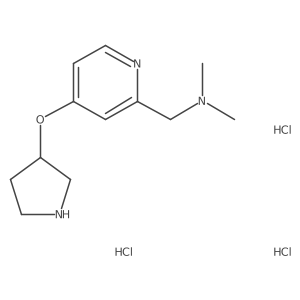 Dimethyl({[4-(pyrrolidin-3-yloxy)pyridin-2-yl]methyl})aminetrihydrochloride Structure