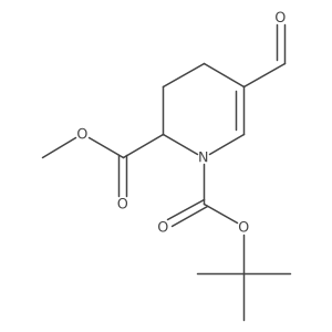 1-O-Tert-butyl 2-O-methyl (2R)-5-formyl-3,4-dihydro-2H-pyridine-1,2-dicarboxylate结构式