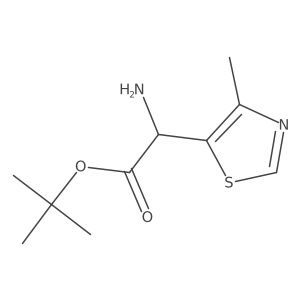 Tert-butyl 2-amino-2-(4-methyl-1,3-thiazol-5-yl)acetate Structure