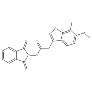 1,3-dioxo-2,3-dihydro-1H-isoindol-2-yl 2-(6-methoxy-7-methyl-1-benzofuran-3-yl)acetate Structure