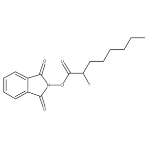 1,3-dioxo-2,3-dihydro-1H-isoindol-2-yl 2-fluorooctanoate结构式