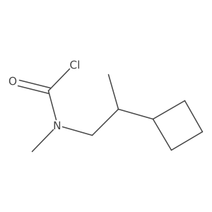 N-(2-Cyclobutylpropyl)-N-methylcarbamoyl chloride结构式