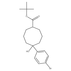 Tert-butyl 5-(4-bromophenyl)-5-hydroxyazocane-1-carboxylate Structure