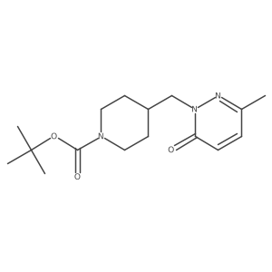 Tert-butyl 4-[(3-methyl-6-oxopyridazin-1-yl)methyl]piperidine-1-carboxylate结构式