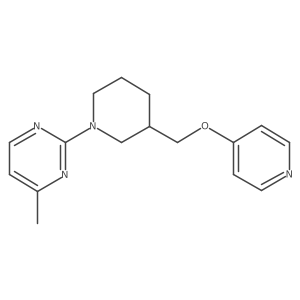 4-Methyl-2-{3-[(pyridin-4-yloxy)methyl]piperidin-1-yl}pyrimidine Structure