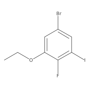 5-Bromo-1-ethoxy-2-fluoro-3-iodobenzene结构式