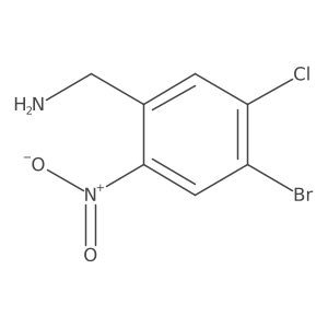 (4-Bromo-5-chloro-2-nitrophenyl)methanamine结构式
