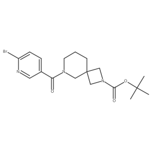 Tert-butyl 8-(6-bromopyridine-3-carbonyl)-2,8-diazaspiro[3.5]nonane-2-carboxylate结构式