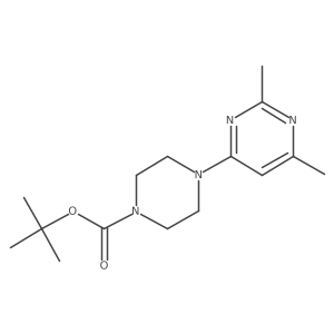 Tert-butyl 4-(2,6-dimethylpyrimidin-4-yl)piperazine-1-carboxylate结构式