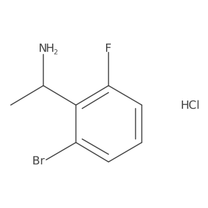 1-(2-Bromo-6-fluorophenyl)ethanamine;hydrochloride Structure
