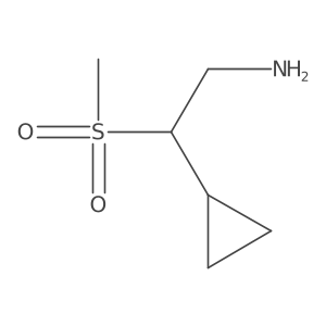 2-Cyclopropyl-2-methanesulfonylethan-1-amine Structure