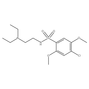 4-chloro-N-[2-(diethylamino)ethyl]-2,5-dimethoxybenzene-1-sulfonamide Structure