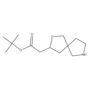 Tert-butyl 2-{2-oxa-7-azaspiro[4.4]nonan-3-yl}acetate Structure