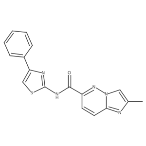 2-methyl-N-(4-phenyl-1,3-thiazol-2-yl)imidazo[1,2-b]pyridazine-6-carboxamide Structure