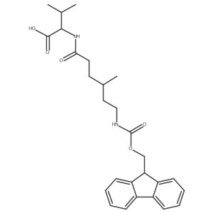 (2R)-2-[6-({[(9H-fluoren-9-yl)methoxy]carbonyl}amino)-4-methylhexanamido]-3-methylbutanoic acid结构式