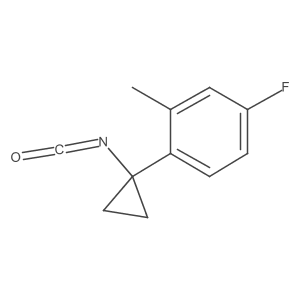 4-Fluoro-1-(1-isocyanatocyclopropyl)-2-methylbenzene Structure