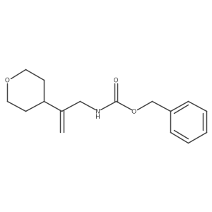 benzyl N-[2-(oxan-4-yl)prop-2-en-1-yl]carbamate结构式