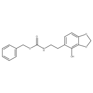 benzyl N-[2-(4-hydroxy-1,3-dioxaindan-5-yl)ethyl]carbamate Structure