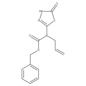 benzyl N-(prop-2-en-1-yl)-N-(5-sulfanyl-1,3,4-thiadiazol-2-yl)carbamate结构式
