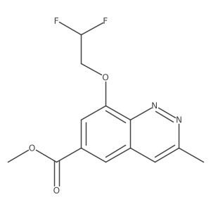 COC(=O)c1cc(OCC(F)F)c2nnc(C)cc2c1结构式