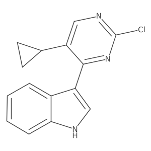 3-(2-chloro-5-cyclopropyl-4-pyrimidinyl)-1H-Indole Structure