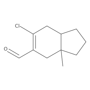 (3AR,7aS)-6-chloro-3a-methyl-2,3,3a,4,7,7a-hexahydro-1H-indene-5-carbaldehyde结构式