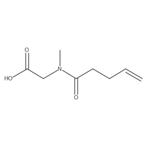 N-Methyl-N-(1-oxo-4-penten-1-yl)glycine结构式
