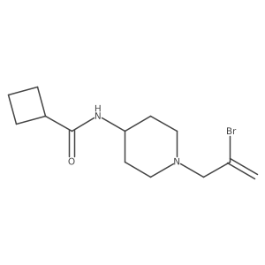 N-[1-(2-bromoprop-2-en-1-yl)piperidin-4-yl]cyclobutanecarboxamide结构式
