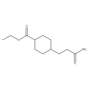 Ethyl 1-(3-amino-3-oxopropyl)piperidine-4-carboxylate Structure