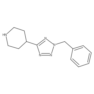 4-((2-Benzyl)tetrazol-5-yl)piperidine结构式