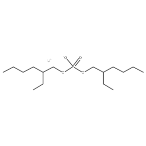Lithium bis(2-ethylhexyl) phosphate结构式