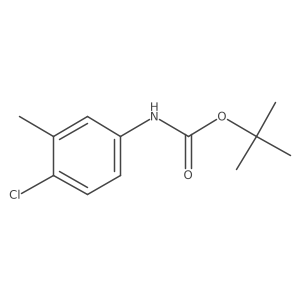 tert-Butyl (4-chloro-3-methylphenyl)carbamate结构式