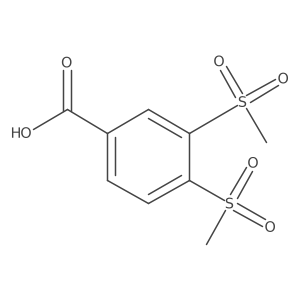 3,4-Bis(methylsulfonyl)benzoic acid结构式