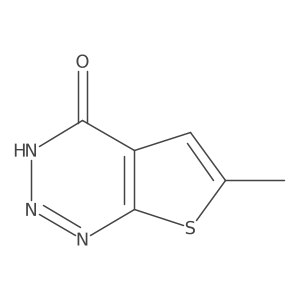 6-methyl-3H,4H-thieno[2,3-d][1,2,3]triazin-4-one结构式