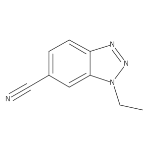 1-ethyl-1H-1,2,3-benzotriazole-6-carbonitrile结构式
