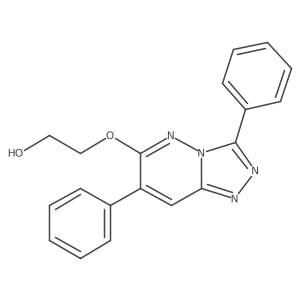 2-[(3,7-Diphenyl-1,2,4-triazolo[4,3-b]pyridazin-6-yl)oxy]ethanol结构式