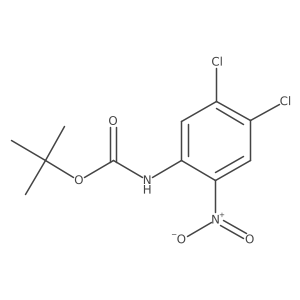 (4,5-Dichloro-2-nitro-phenyl)-carbamic acid tert-butyl ester结构式